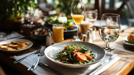 A farm-to-table dining experience, featuring fresh, locally sourced ingredients