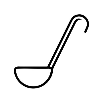 recommend clip art: ladle icon, ladle line art - simple line art of ladle, perfect for ladle logos and icons