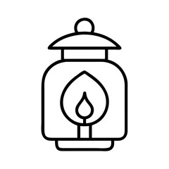 lantern icon, lantern line art - simple line art of lantern, perfect for lantern logos and icons