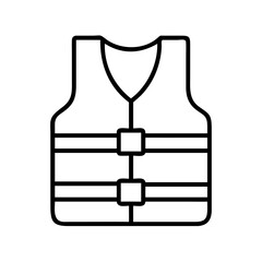 life vest icon, life vest line art - simple line art of life vest, perfect for life vest logos and icons