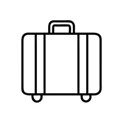 luggage icon, luggage line art - simple line art of luggage, perfect for luggage logos and icons