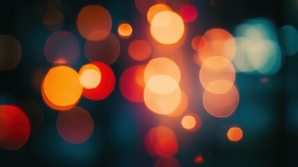 Abstract Night Lights Bokeh