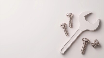 Icon of Wrench and Bolts for Repair Tasks