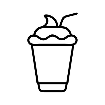 recommend clip art: milkshake icon, milkshake line art - simple line art of milkshake, perfect for milkshake logos and icons