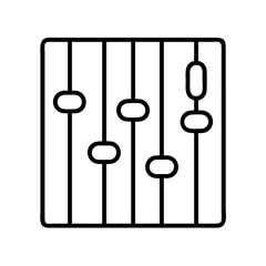 mixer knobs icon, mixer knobs line art - simple line art of mixer knobs, perfect for mixer knobs logos and icons