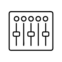 mixer knobs icon, mixer knobs line art - simple line art of mixer knobs, perfect for mixer knobs logos and icons