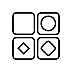 more items icon, more items line art - simple line art of more items, perfect for more items logos and icons