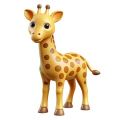 Realistic 3D Giraffe Clipart Perfect for Modern Designs