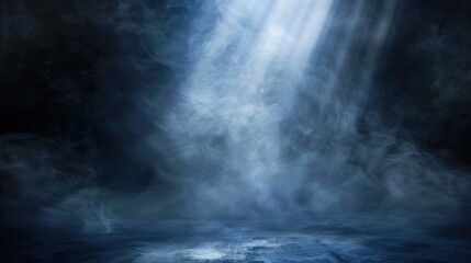 Abstract Smoke with a Beam of Light