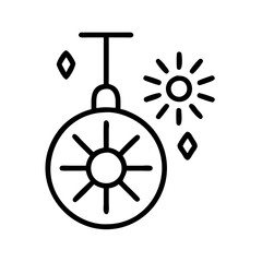 Obraz premium new year s eve ball drop icon, new year s eve ball drop line art - simple line art of new year s eve ball drop, perfect for new year s eve ball drop logos and icons