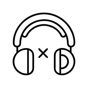 recommend clip art: noise canceling headphones icon, noise canceling headphones line art - simple line art of noise canceling headphones, perfect for noise canceling headphones logos and icons