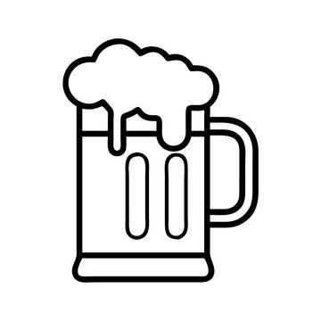 recommend clip art: oktoberfest beer mug icon, oktoberfest beer mug line art - simple line art of oktoberfest beer mug, perfect for oktoberfest beer mug logos and icons