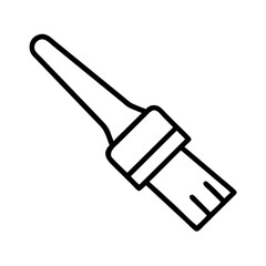 paintbrush icon, paintbrush line art - simple line art of paintbrush, perfect for paintbrush logos and icons