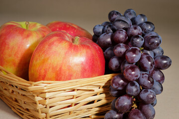 Apple and grape fruit