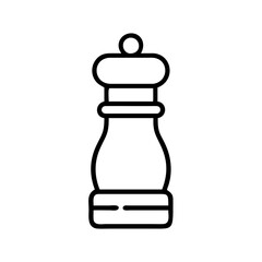 pepper mill icon, pepper mill line art - simple line art of pepper mill, perfect for pepper mill logos and icons
