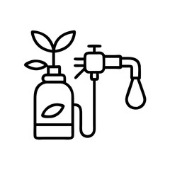 plant sprayer icon, plant sprayer line art - simple line art of plant sprayer, perfect for plant sprayer logos and icons
