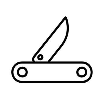 recommend clip art: pocket knife icon, pocket knife line art - simple line art of pocket knife, perfect for pocket knife logos and icons
