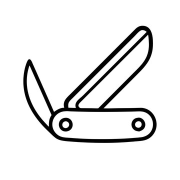 recommend clip art: pocket knife icon, pocket knife line art - simple line art of pocket knife, perfect for pocket knife logos and icons