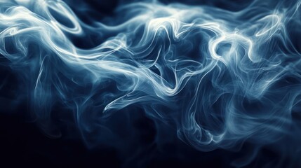 Abstract smoky shapes on a dark background