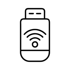 portable wifi icon, portable wifi line art - simple line art of portable wifi, perfect for portable wifi logos and icons