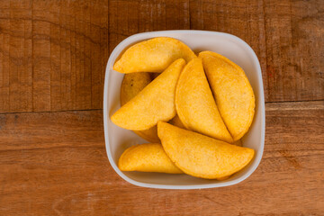 Fried empanadas, typical Colombian food