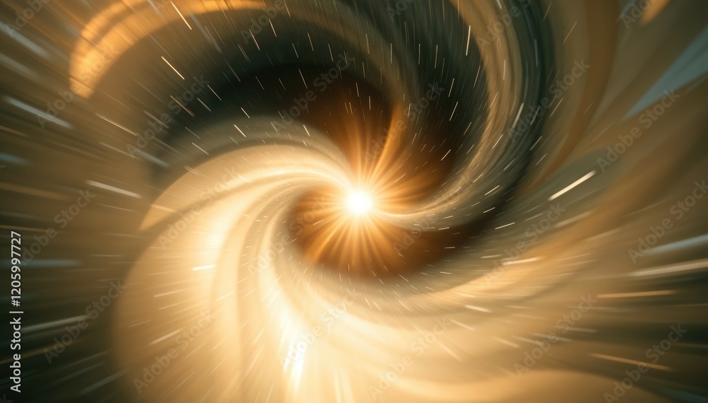 Aufkleber swirling vortex of light and energy reminiscent of cosmic event