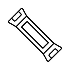 protein bar icon, protein bar line art - simple line art of protein bar, perfect for protein bar logos and icons