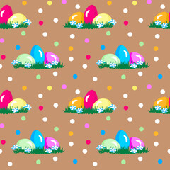 Easter eggs with polka dots 3g.eps