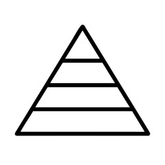 pyramid icon, pyramid line art - simple line art of pyramid, perfect for pyramid logos and icons