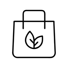 reusable bag icon, reusable bag line art - simple line art of reusable bag, perfect for reusable bag logos and icons