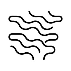river icon, river line art - simple line art of river, perfect for river logos and icons