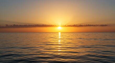 Fototapeta premium sunset over the sea