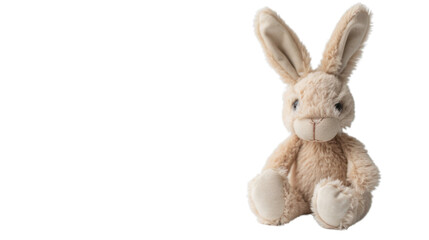 Obraz premium Rabbit doll on transparent background 