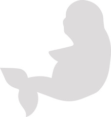 Beluga whale silhouette