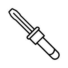 screwdriver icon, screwdriver line art - simple line art of screwdriver, perfect for screwdriver logos and icons