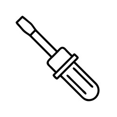 screwdriver icon, screwdriver line art - simple line art of screwdriver, perfect for screwdriver logos and icons