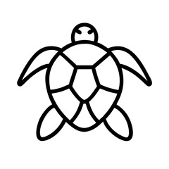 Obraz premium sea turtle icon, sea turtle line art - simple line art of sea turtle, perfect for sea turtle logos and icons