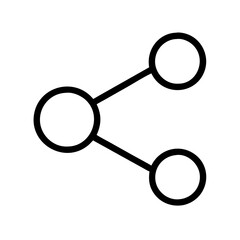 share icon, share line art - simple line art of share, perfect for share logos and icons