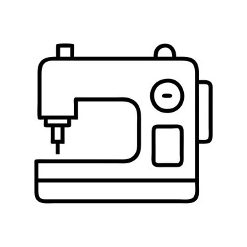 recommend clip art: sewing machine icon, sewing machine line art - simple line art of sewing machine, perfect for sewing machine logos and icons