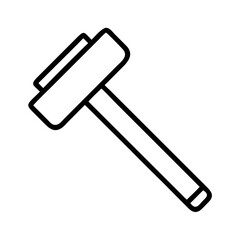 sledgehammer icon, sledgehammer line art - simple line art of sledgehammer, perfect for sledgehammer logos and icons