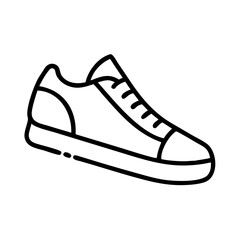 sneakers icon, sneakers line art - simple line art of sneakers, perfect for sneakers logos and icons