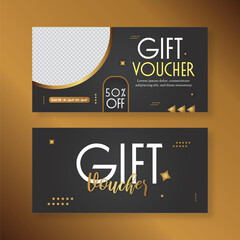Creative Discounts Offer Gift Voucher EPS Design Template	
