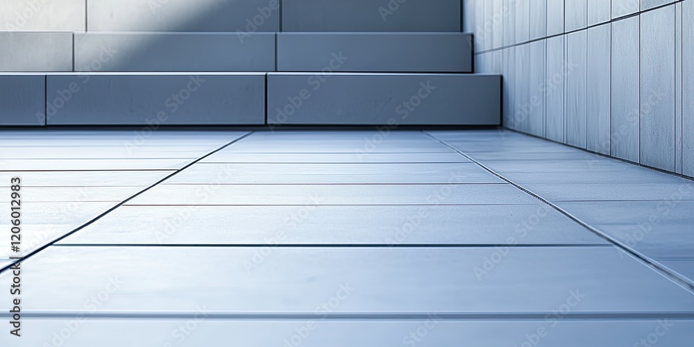 Poster sharp, angular lines with high contrast, ideal for establishing a bold minimalist aesthetic.