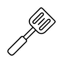 spatula icon, spatula line art - simple line art of spatula, perfect for spatula logos and icons