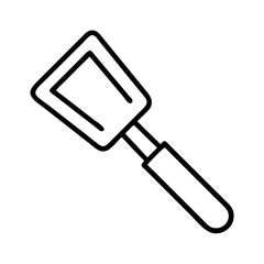 spatula icon, spatula line art - simple line art of spatula, perfect for spatula logos and icons