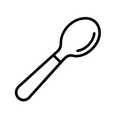 spoon icon, spoon line art - simple line art of spoon, perfect for spoon logos and icons