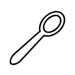 spoon icon, spoon line art - simple line art of spoon, perfect for spoon logos and icons