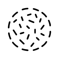 sprinkles icon, sprinkles line art - simple line art of sprinkles, perfect for sprinkles logos and icons