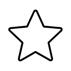 Obraz premium star icon, star line art - simple line art of star, perfect for star logos and icons