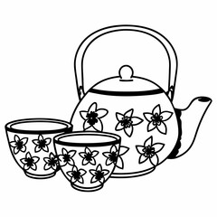 teapot and teacup